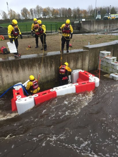 Flood Barriers Floodstop in flow