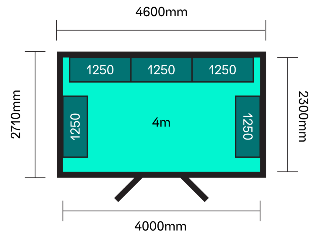 Walk in unit 4m